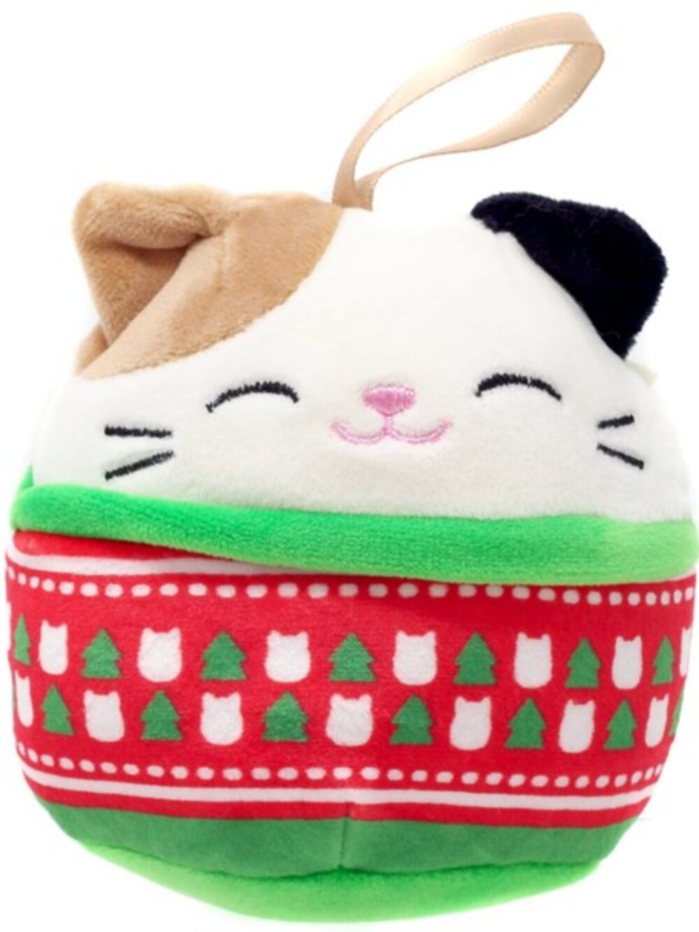 NWT 4 inch Cam Cat Squishmallows Holiday Plush Ornament